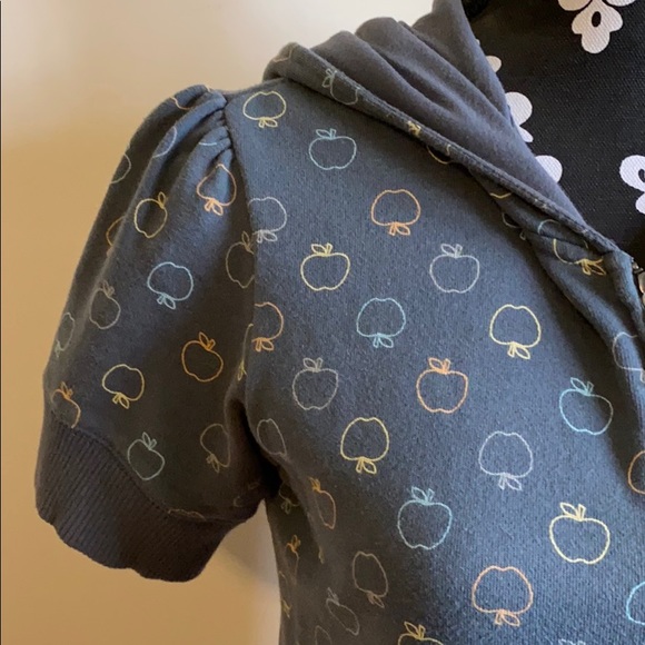 Aeropostale Short Sleeve Zip Up Hoodie - Picture 4 of 8